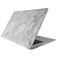 Mobigear Marble MacBook Pro 13 Zoll (2008-2012) Hardshell Hülle Laptop Cover MacBook Case - Weiß / Grau - Modell A1278