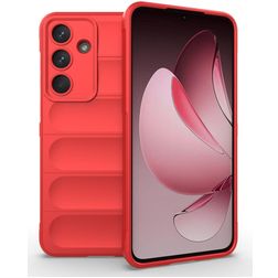 Mobigear Bumpy Samsung Galaxy S25 FE Hülle Flexibles TPU Backcover - Rot