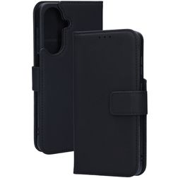 Mobiparts Wallet Samsung Galaxy A27 Hülle Echtes Leder Klapphülle Geldbörse - Schwarz
