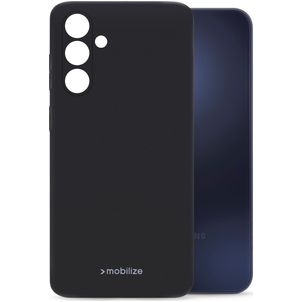 Mobilize Rubber Gelly Samsung Galaxy A15 Hülle Flexibles TPU Backcover - Matt Black