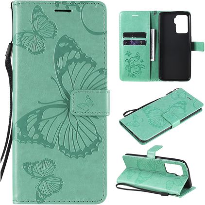 Mobigear Butterfly OPPO A94 5G Klapphülle Portemonnaie - Türkis