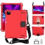 Mobigear HexStrap iPad Air 11 Zoll (2026) Hülle EVA Schaum Backcover + Schulterträger - Rot