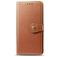 Mobigear Snap Button OPPO A9 (2020) Klapphülle Portemonnaie - Cognac