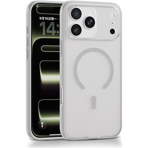 Mobigear Shockproof Grip iPhone 17 Pro Max MagSafe Hülle Hardcase Backcover - Weiß