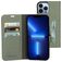 Mobiparts Classic Wallet iPhone 13 Pro Max Hülle Klapphülle Geldbörse - Stone Green
