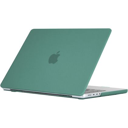 Mobigear Matte MacBook Pro 16 Zoll (2021-2026) Hardcase Hülle MacBook Case - Dunkelgrün - Model A2485 / A2780 / A2991 / A3186 / A3428 / A3429