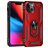 Mobigear Armor Ring iPhone 13 Hülle Hardcase Backcover Stoßfest mit Ringhalter - Rot