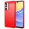 Mobigear Brushed Slim Samsung Galaxy A56 Hülle Flexibles TPU Backcover - Rot