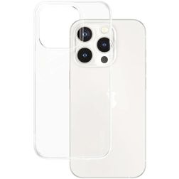 CARE by PanzerGlass Fashionable Durchsichtig iPhone 15 Pro Hülle Flexibles TPU Backcover - Transparent