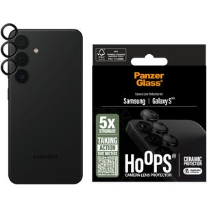PanzerGlass Ceramic Hoops Samsung Galaxy S25 Gehärtetes Glas Kameralinsen Schutz - Hüllenfreundlich