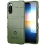 Mobigear Rugged Shield Sony Xperia 10 III Hülle Flexibles TPU Backcover Stoßfest - Grün