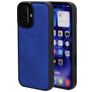 Mobiparts Classic iPhone 16 MagSafe Hülle TPU,Kunstleder Backcover - Sapphire Blue