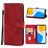 Mobigear Wallet HONOR X7 Hülle Klapphülle Geldbörse - Rot