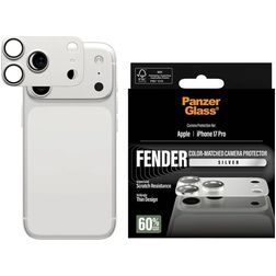 PanzerGlass FENDER iPhone 17 Pro Aluminium Kameraschutz - Hüllenfreundlich - Silber