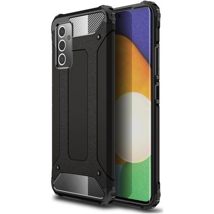 Mobigear Outdoor Samsung Galaxy A82 5G Hülle Hardcase Backcover Stoßfest - Schwarz