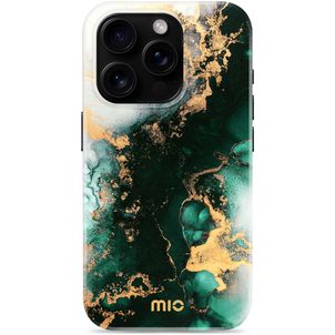 MIO iPhone 16 Pro MagSafe Hülle Hardcase Backcover - Green Marble