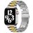 Mobigear Antwerp Edelstahl Apple Watch Armband Faltschließe - 49/46/45/44 mm - Gold / Silber