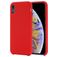 Mobigear Rubber Touch iPhone XR Silikon Hülle Backcover - Rot