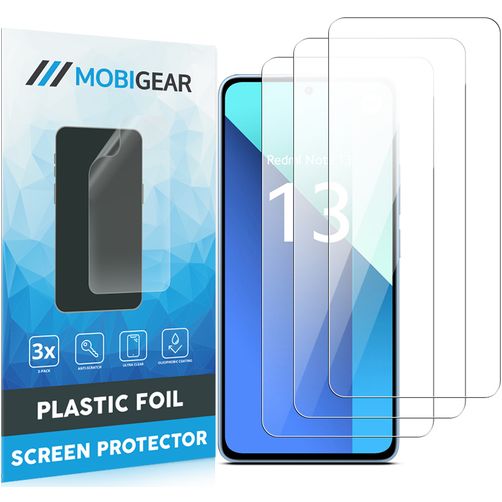 Mobigear Xiaomi Redmi 13 4G Displayschutz Schutzfolie - Hüllenfreundlich (3er Pack)