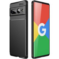 Mobigear Racing Google Pixel 7 Pro Hülle Flexibles TPU Backcover - Schwarz
