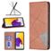 Mobigear Rhombus Slim Samsung Galaxy A73 Hülle Klapphülle - Braun