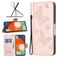 Mobigear Butterfly Samsung Galaxy A13 4G Hülle Klapphülle Geldbörse - Roségold