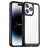 Mobigear Crystal iPhone 14 Pro Max Hülle Hardcase Backcover - Transparent / Schwarz