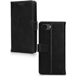 Mobilize Wallet iPhone 17e Hülle Echtes Leder Klapphülle Geldbörse - Schwarz