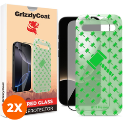 GrizzlyCoat Easy Align iPhone Air Panzerglas Gehärtetes Glas Displayschutz - Hüllenfreundlich + Applikator (2er Pack)