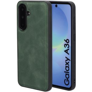 Mobiparts Classic Samsung Galaxy A36 MagSafe Hülle TPU,Kunstleder Backcover - Emerald Green