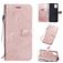Mobigear Butterfly Samsung Galaxy A71 Klapphülle Portemonnaie - Roségold