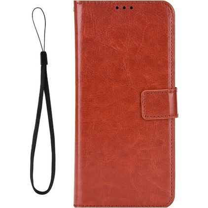 Mobigear Wallet POCO F4 GT Hülle Klapphülle Geldbörse - Braun