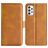 Mobigear Slim Magnet Samsung Galaxy A23 Hülle Klapphülle Geldbörse - Cognac