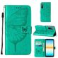 Mobigear Butterfly Sony Xperia 10 IV Hülle Klapphülle Geldbörse - Grün