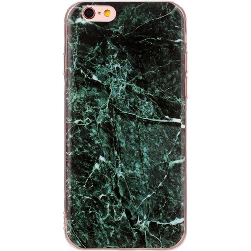 Mobigear Marble Soft Case Cover for Apple iPhone Dark Green 6 / 6s