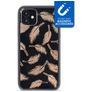 My Style Magneta iPhone 12 Mini Hülle Flexibles TPU Backcover - Golden Feathers