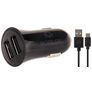 Mobilize Dual USB Auto Ladegerät USB-C 1 Meter 12W 2.4A - Schwarz