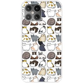 Mobigear Design iPhone 12 Pro Max Hülle Flexibles TPU Backcover - Katze