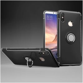 Mobigear Armor Ring Xiaomi Mi Max 3 Hülle Hardcase Backcover Stoßfest mit Ringhalter - Schwarz Mobigear Armor Ring Xiaomi Mi Max 3 Hülle Hardcase Backcover Stoßfest mit Ringhalter - Schwarz