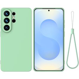 Mobigear Rubber Touch Samsung Galaxy S26 Ultra Silikon Hülle Backcover - Grün