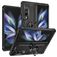 Mobigear Armor Ring Samsung Galaxy Z Fold 4 Hülle Hardcase Backcover Stoßfest mit Ringhalter - Schwarz