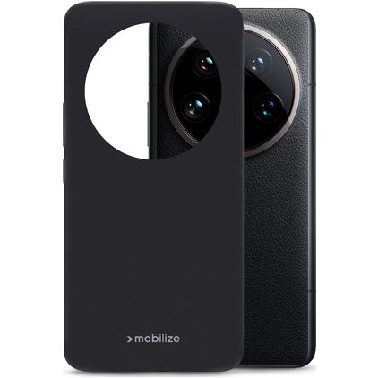 Mobilize Rubber Gelly Xiaomi 14 Ultra Hülle Flexibles TPU Backcover - Matt Black