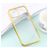 Mobigear Royal iPhone 12 Pro Max Hülle Flexibles TPU Backcover - Transparent / Gold