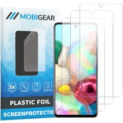 Mobigear Samsung Galaxy A73 Displayschutz Schutzfolie - Hüllenfreundlich (3er Pack)