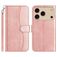 Mobigear S Line iPhone 17 Pro Max Hülle Klapphülle Geldbörse - Roségold
