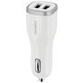 Mobiparts Dual USB Auto Ladegerät 24W 4.8A - Weiß