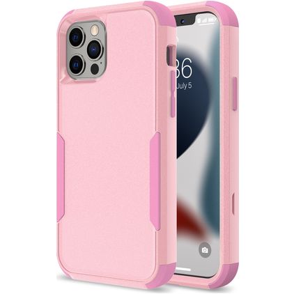 Mobigear Ultra Tough iPhone 14 Hülle Hardcase Backcover Stoßfest - Pink