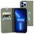 Mobiparts Classic Wallet iPhone 13 Pro Max Hülle Klapphülle Geldbörse - Stone Green