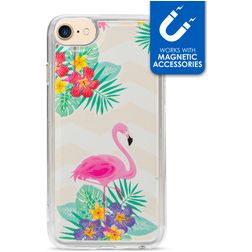 My Style Magneta iPhone 8 Hülle Flexibles TPU Backcover - Flamingo