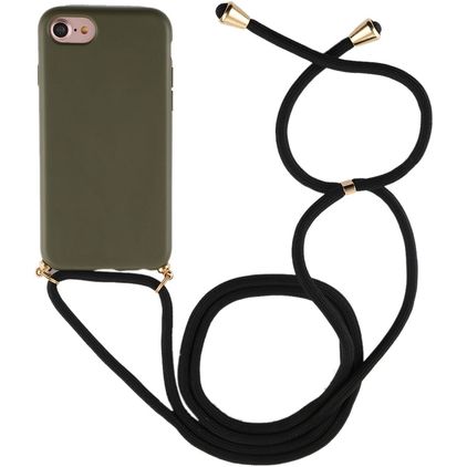 Mobigear Lanyard iPhone 8 Flexibles TPU Handykette - Grün